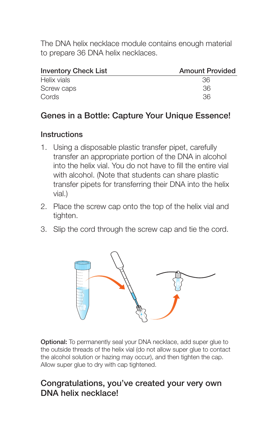 Bio-Rad Genes in a Bottle™ Kit User Manual | Page 3 / 4