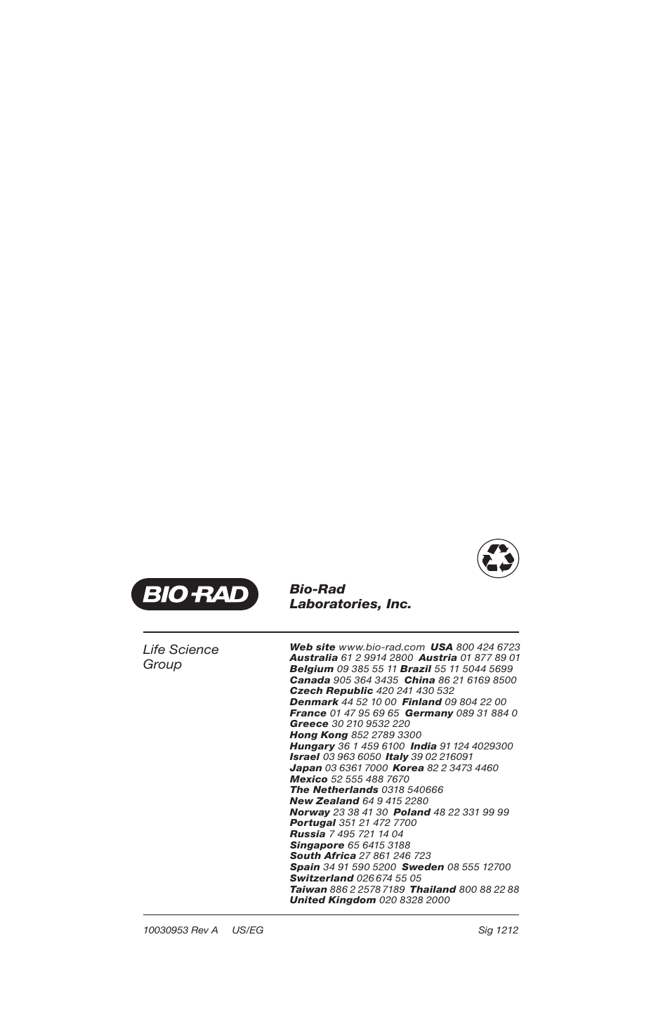 Life science group, Bio-rad laboratories, inc | Bio-Rad Genes in a Bottle™ Kit User Manual | Page 4 / 4