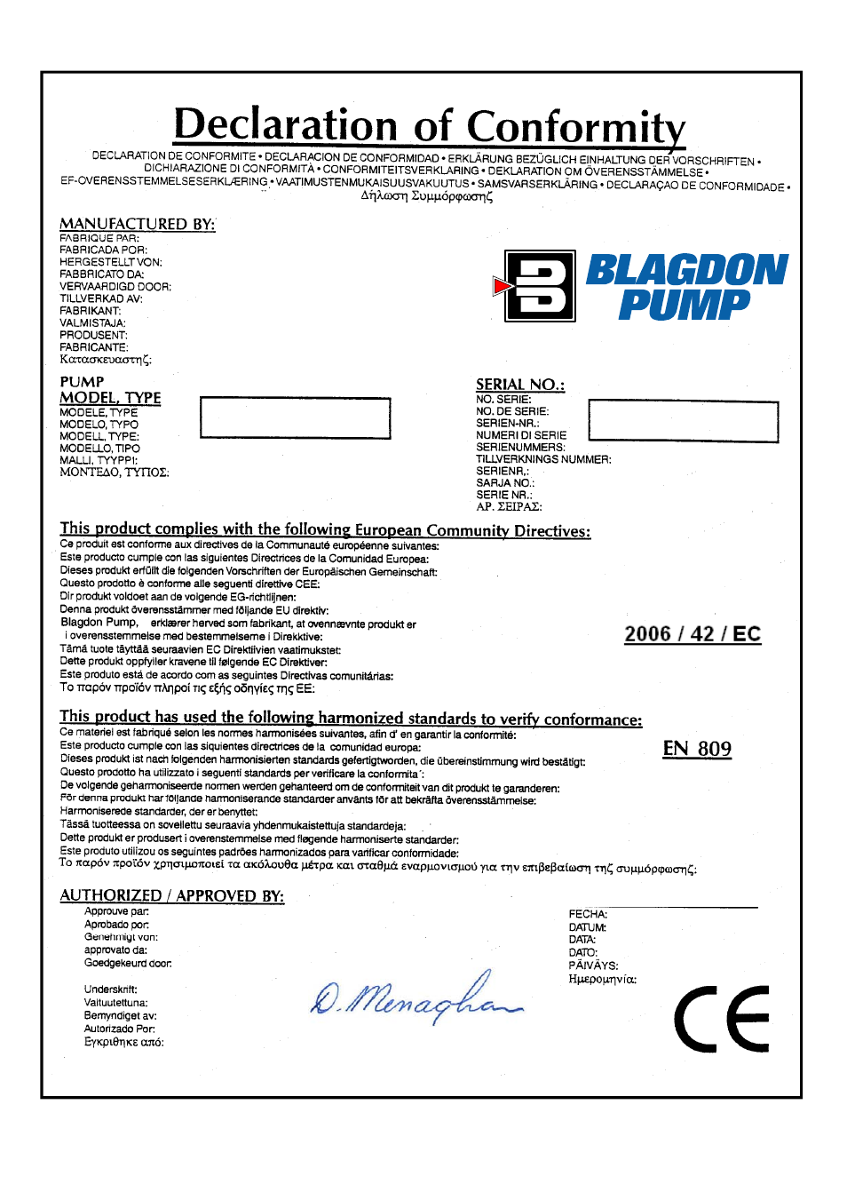 Blagdon Pump B15 Metallic User Manual | Page 12 / 12