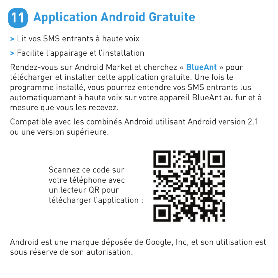 Application android gratuite | BlueAnt ENDURE Rugged Bluetooth Earpiece User Manual | Page 23 / 44