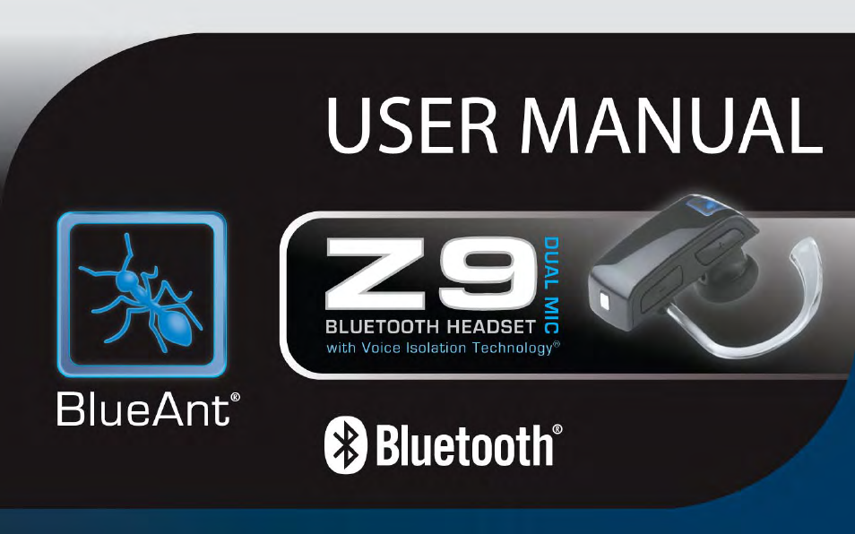 BlueAnt Z9 Bluetooth Headset User Manual | 137 pages