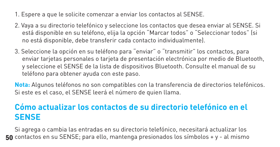 BlueAnt Sense Speakerphone (S3 Compact) User Manual | Page 50 / 56