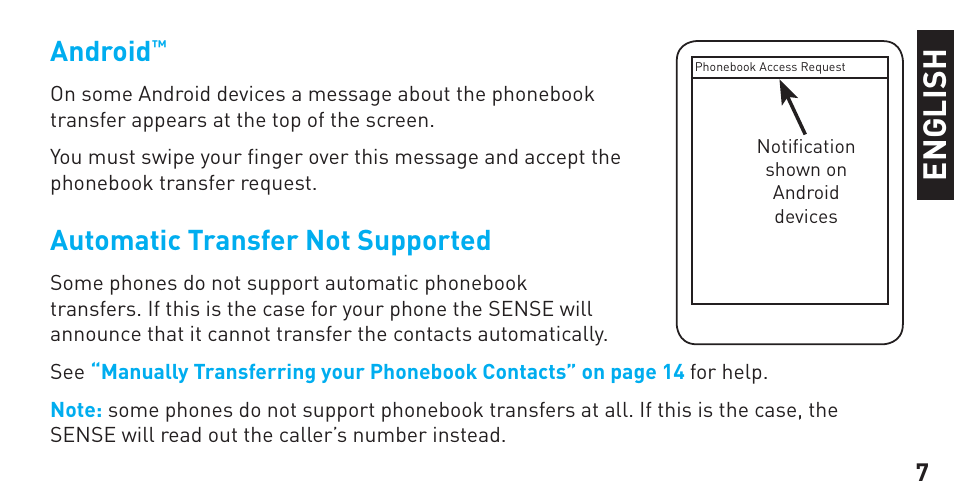 En g li sh | BlueAnt Sense Speakerphone (S3 Compact) User Manual | Page 7 / 56