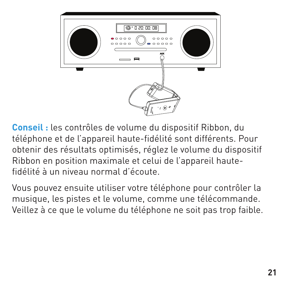BlueAnt RIBBON Stereo Bluetooth Streamer User Manual | Page 21 / 48