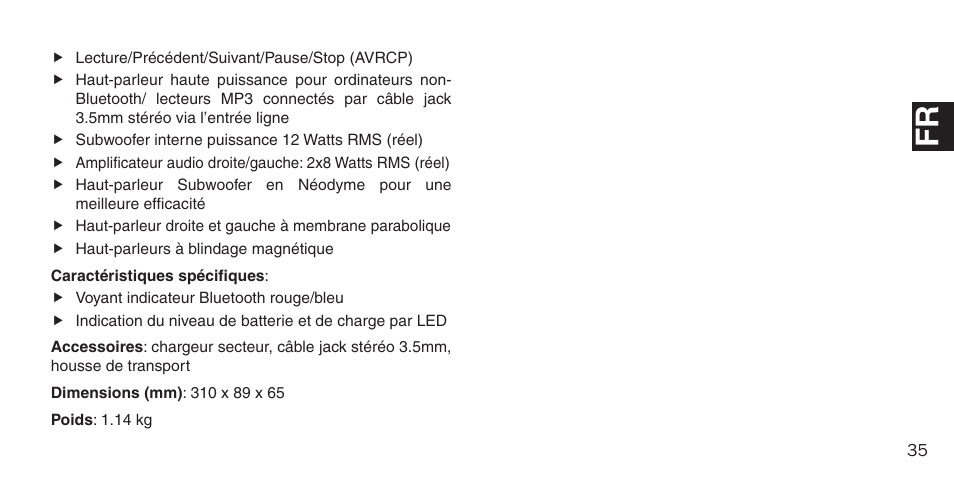 BlueAnt M1 Stereo Speakers User Manual | Page 35 / 48