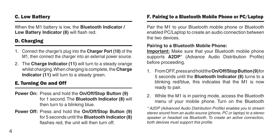 BlueAnt M1 Stereo Speakers User Manual | Page 4 / 48