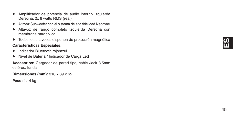 BlueAnt M1 Stereo Speakers User Manual | Page 45 / 48