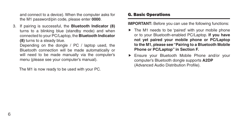 BlueAnt M1 Stereo Speakers User Manual | Page 6 / 48