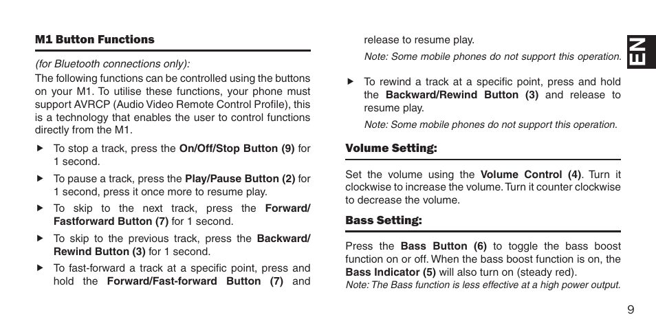 BlueAnt M1 Stereo Speakers User Manual | Page 9 / 48