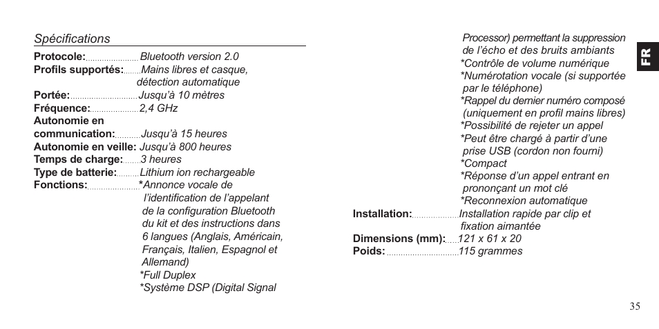 BlueAnt Supertooth 3 Handsfree User Manual | Page 35 / 48