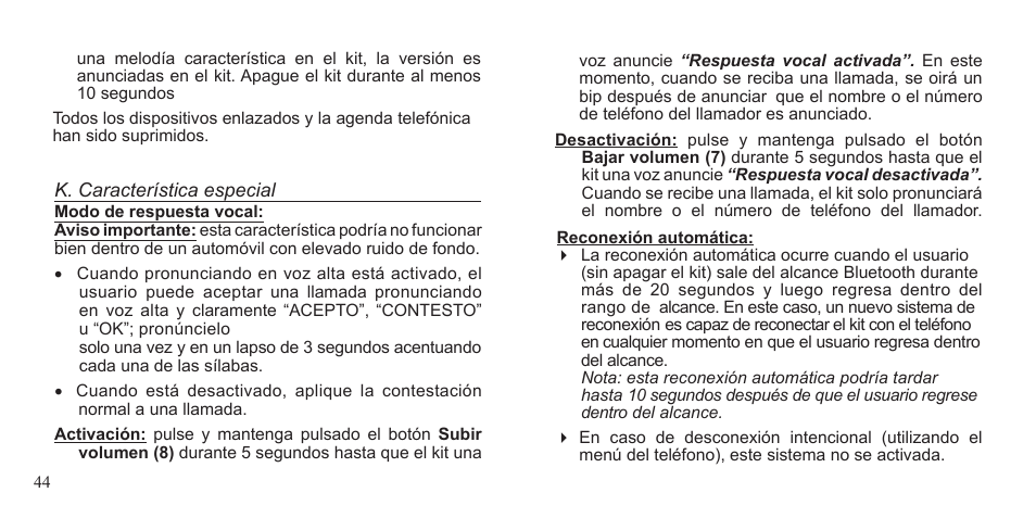 BlueAnt Supertooth 3 Handsfree User Manual | Page 44 / 48