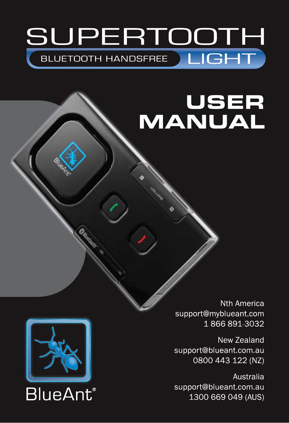 BlueAnt Supertooth Light handsfree User Manual | 10 pages