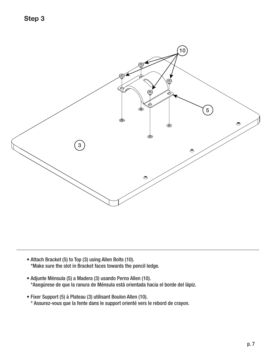 Step 3 | Calico Designs Calico Tech Stand with Wood User Manual | Page 7 / 9