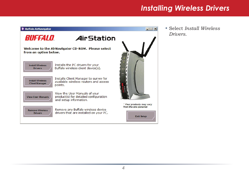 Installing wireless drivers | Black Box WLI-CB-G54S User Manual | Page 4 / 41