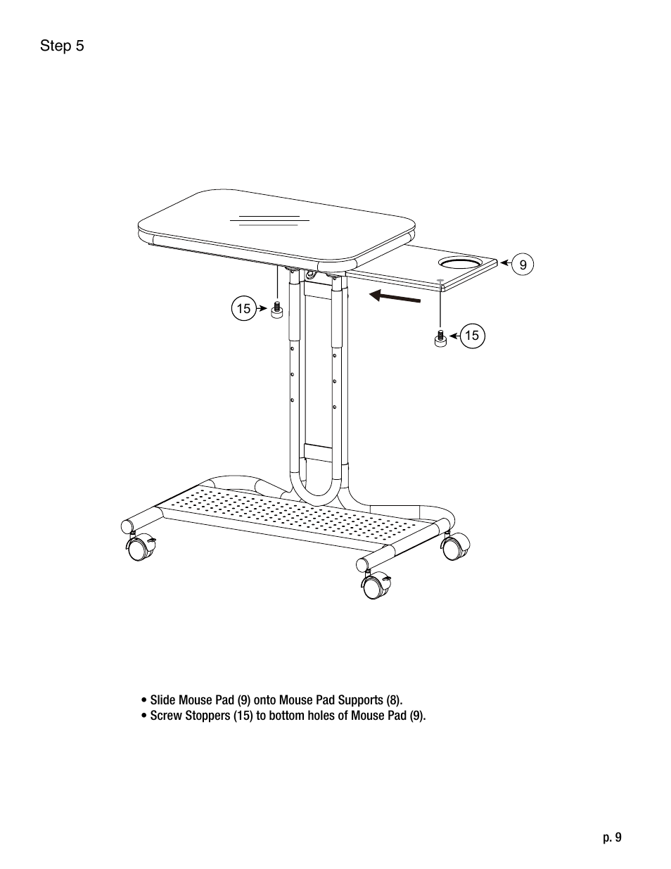 Calico Designs Laptop Cart User Manual | Page 9 / 11