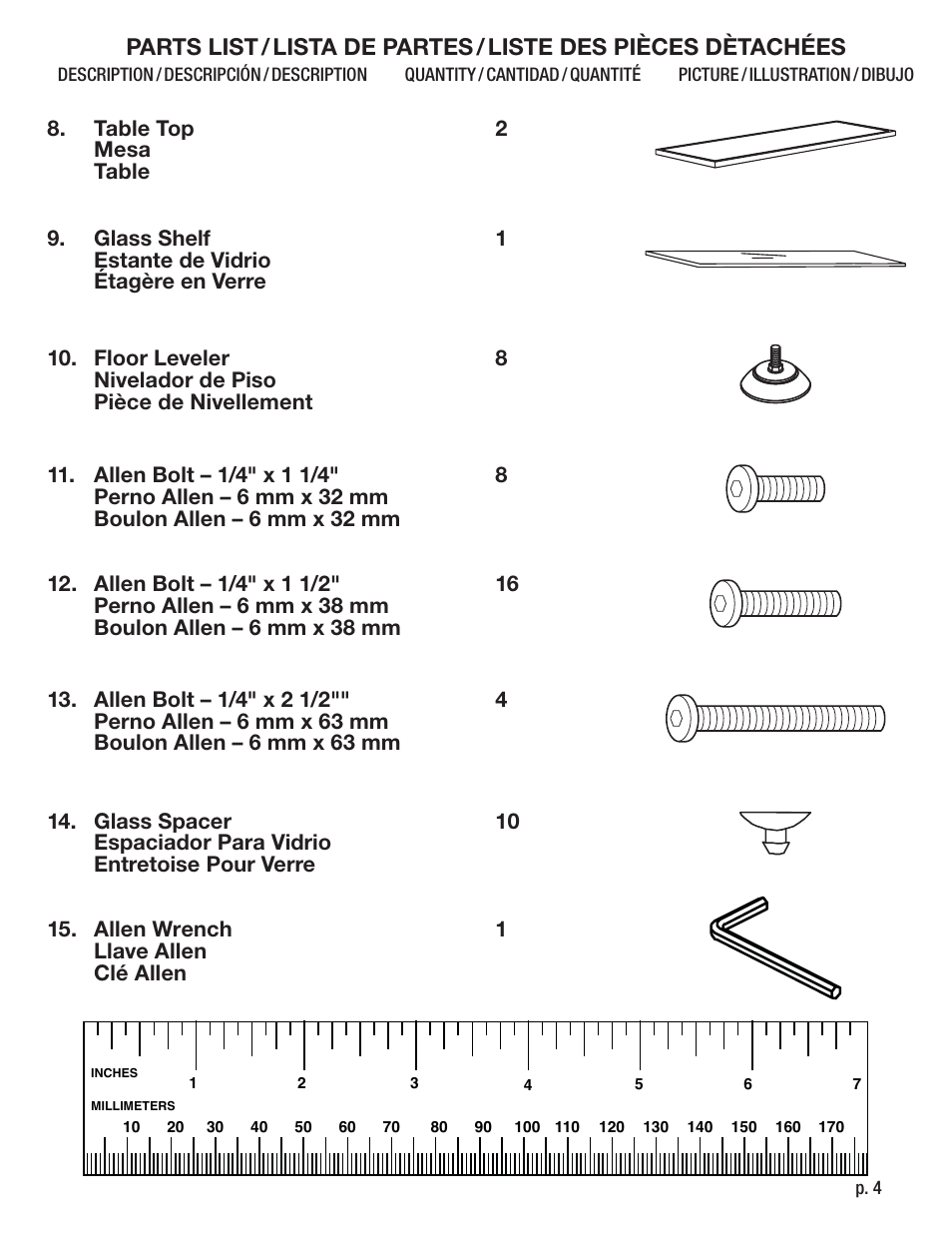 Calico Designs Executive Leather LS Workcenter User Manual | Page 4 / 8