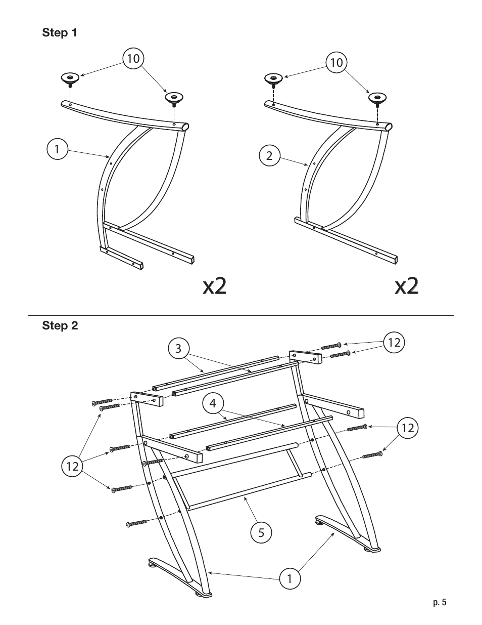 Calico Designs Executive Leather LS Workcenter User Manual | Page 5 / 8