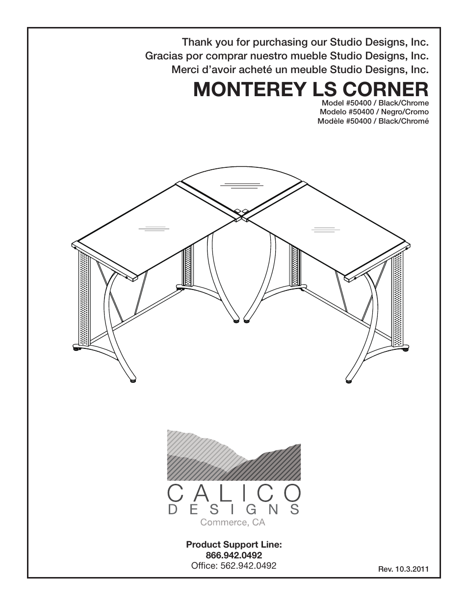 Calico Designs Monterey LS User Manual | 9 pages