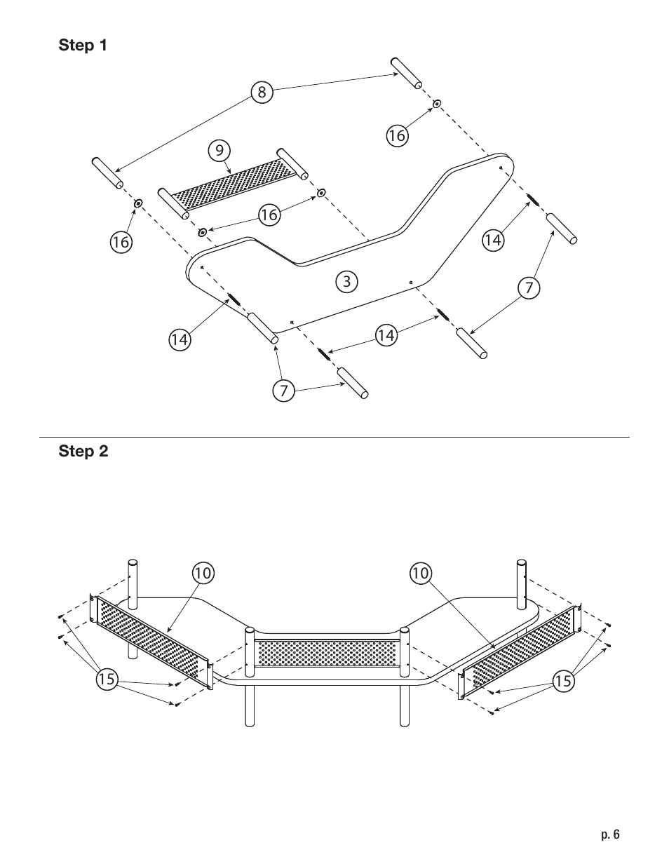 Calico Designs Study Corner Desk User Manual | Page 6 / 9