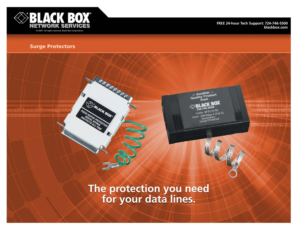 Black Box Surge Protector User Manual | 4 pages