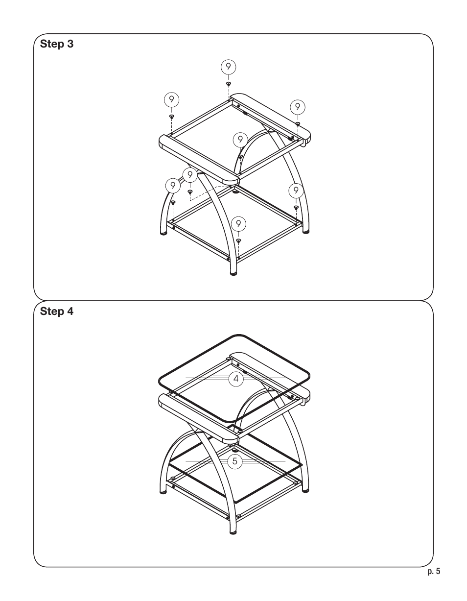 Calico Designs Futura End Table User Manual | Page 5 / 6