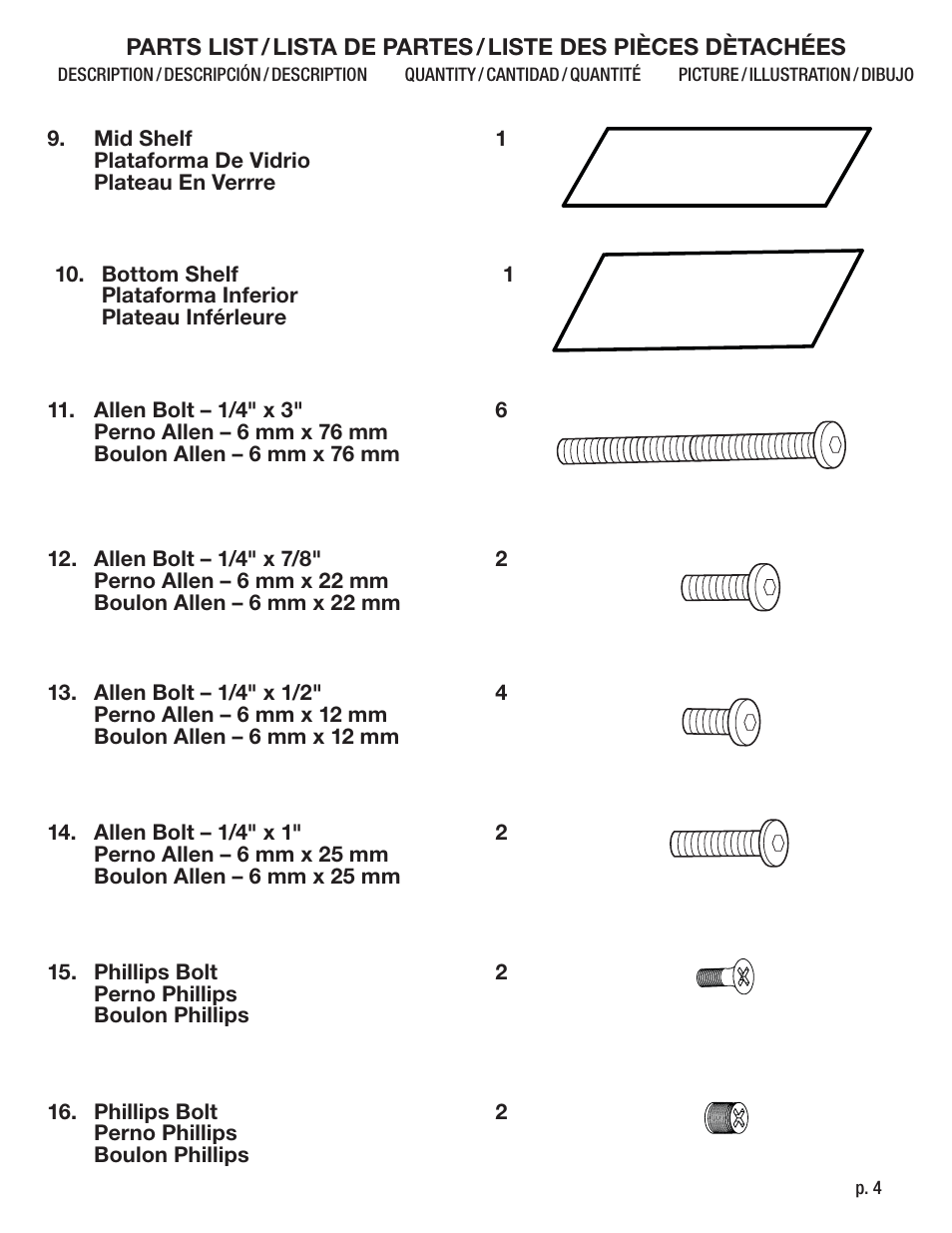 Calico Designs Futura Advanced TV Stand User Manual | Page 4 / 9