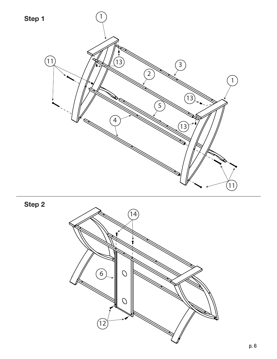 Calico Designs Futura Advanced TV Stand User Manual | Page 6 / 9