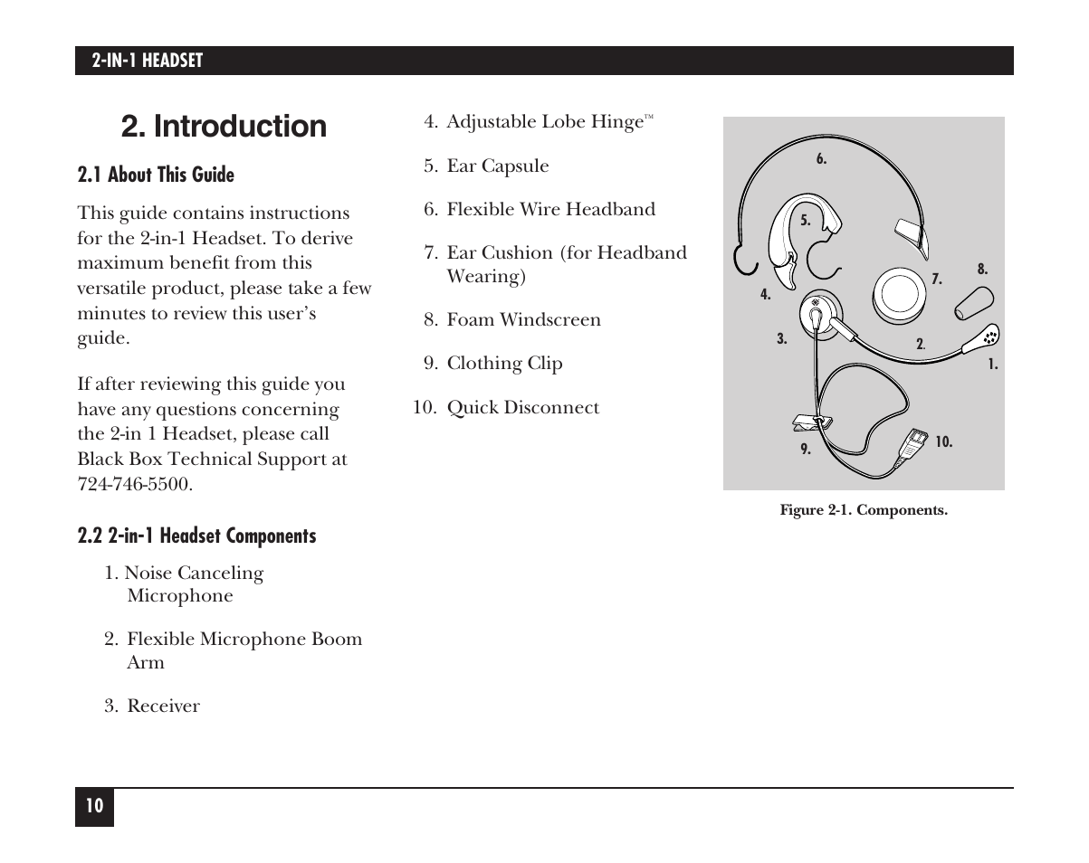 Introduction | Black Box HS201A User Manual | Page 11 / 21
