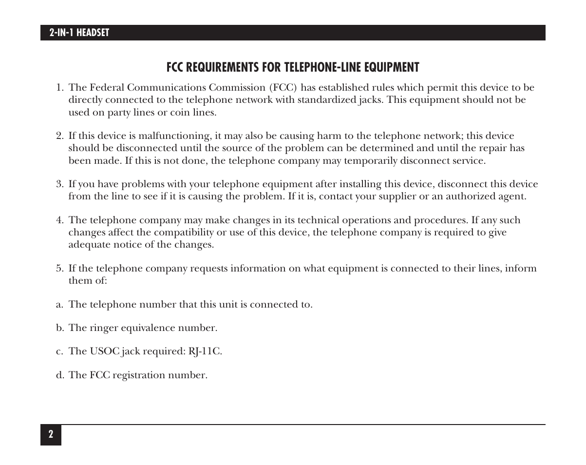 Black Box HS201A User Manual | Page 3 / 21