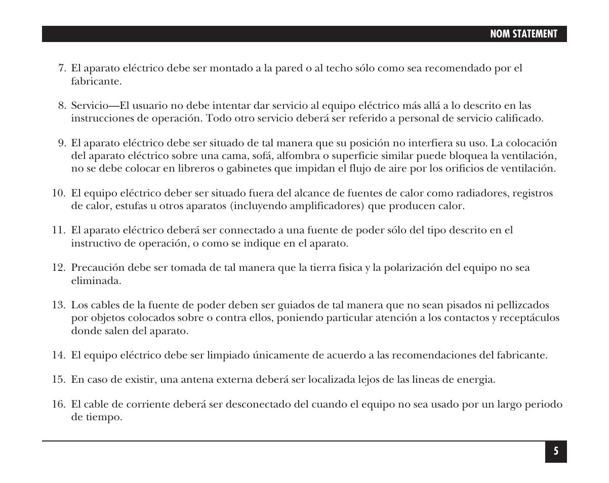 Black Box HS201A User Manual | Page 6 / 21