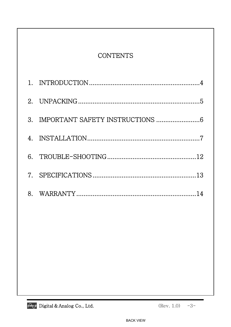 Calyx AL - 2 -Way Powered Speaker System User Manual | Page 3 / 16