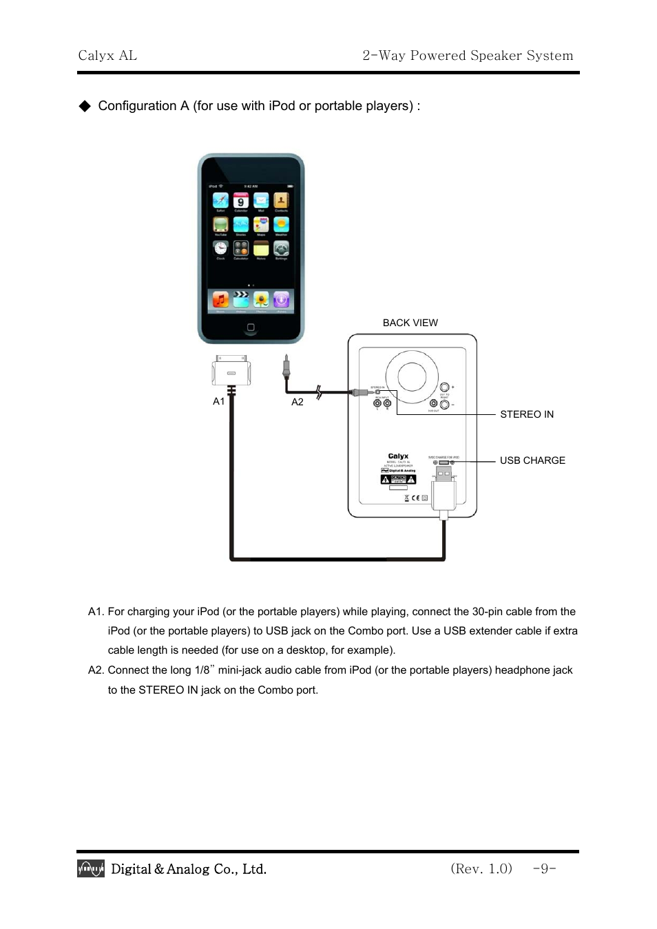 Calyx AL - 2 -Way Powered Speaker System User Manual | Page 9 / 16