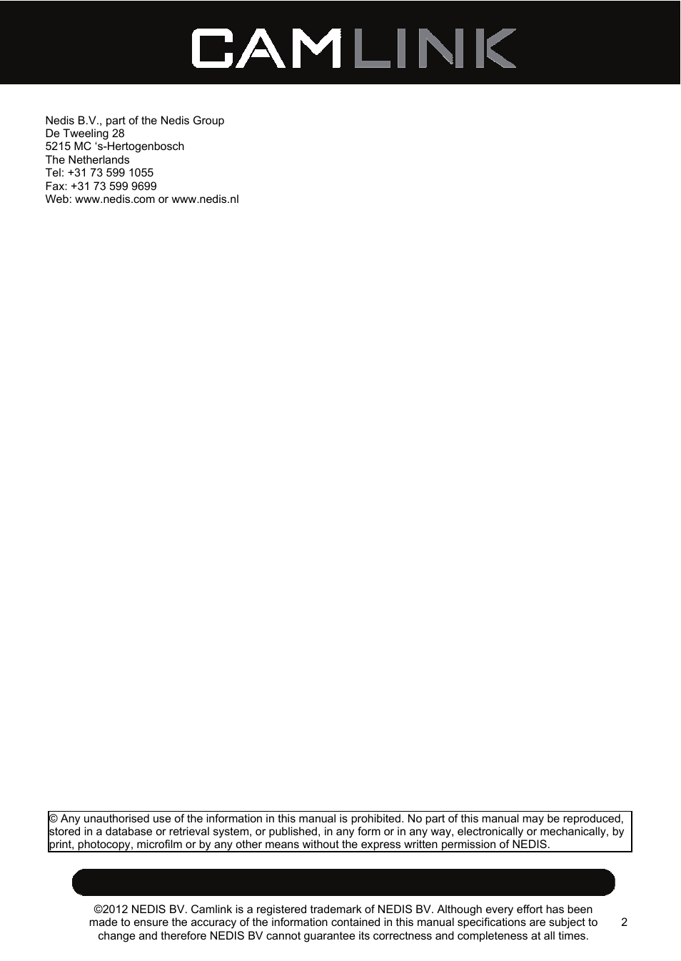 Camlink DSA2 Digiscope adapter User Manual | Page 2 / 35