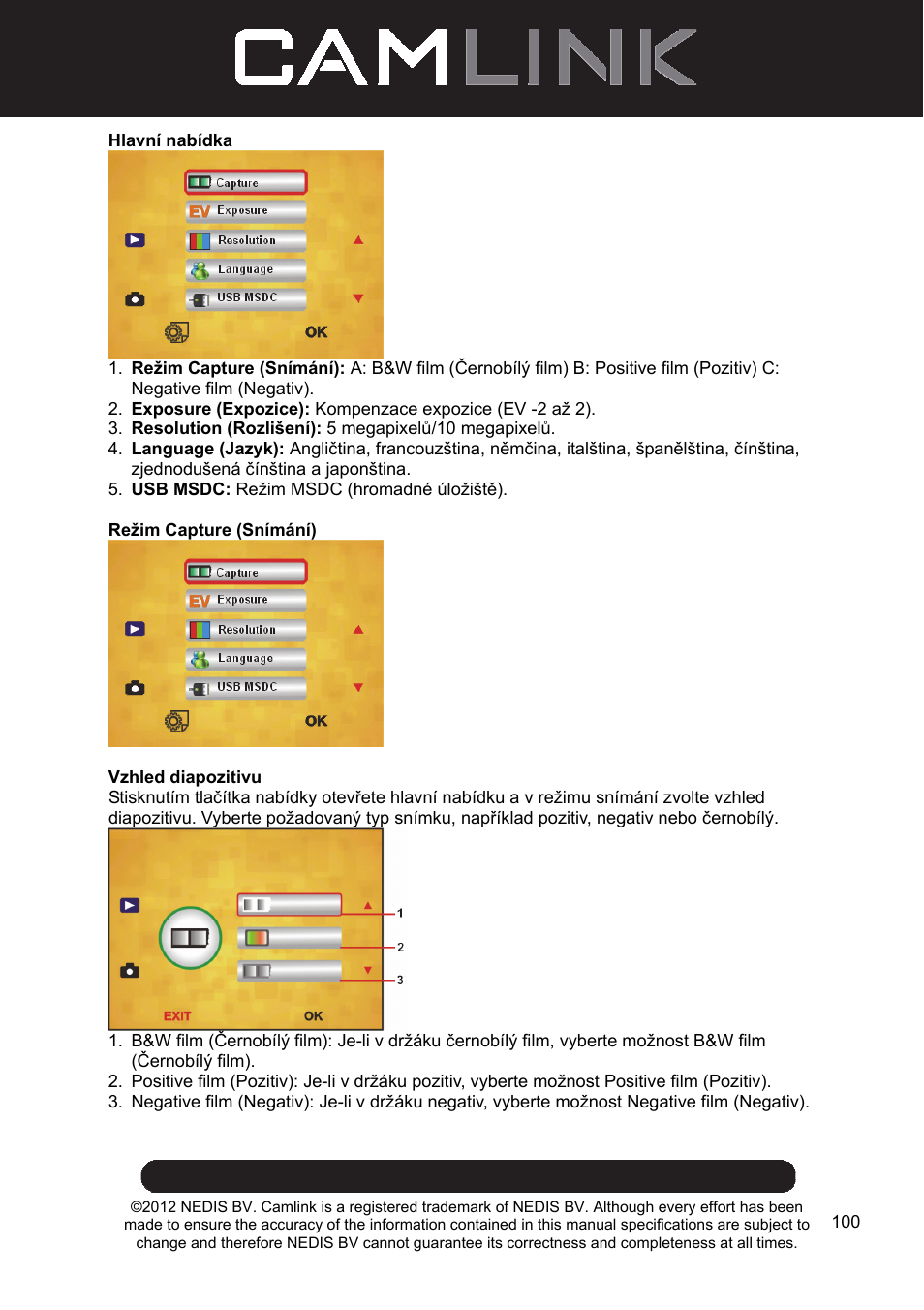 Camlink Film scanner User Manual | Page 100 / 138
