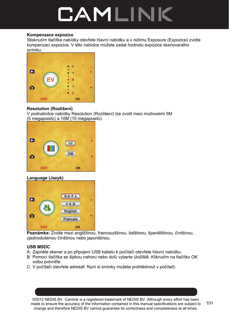 Camlink Film scanner User Manual | Page 101 / 138
