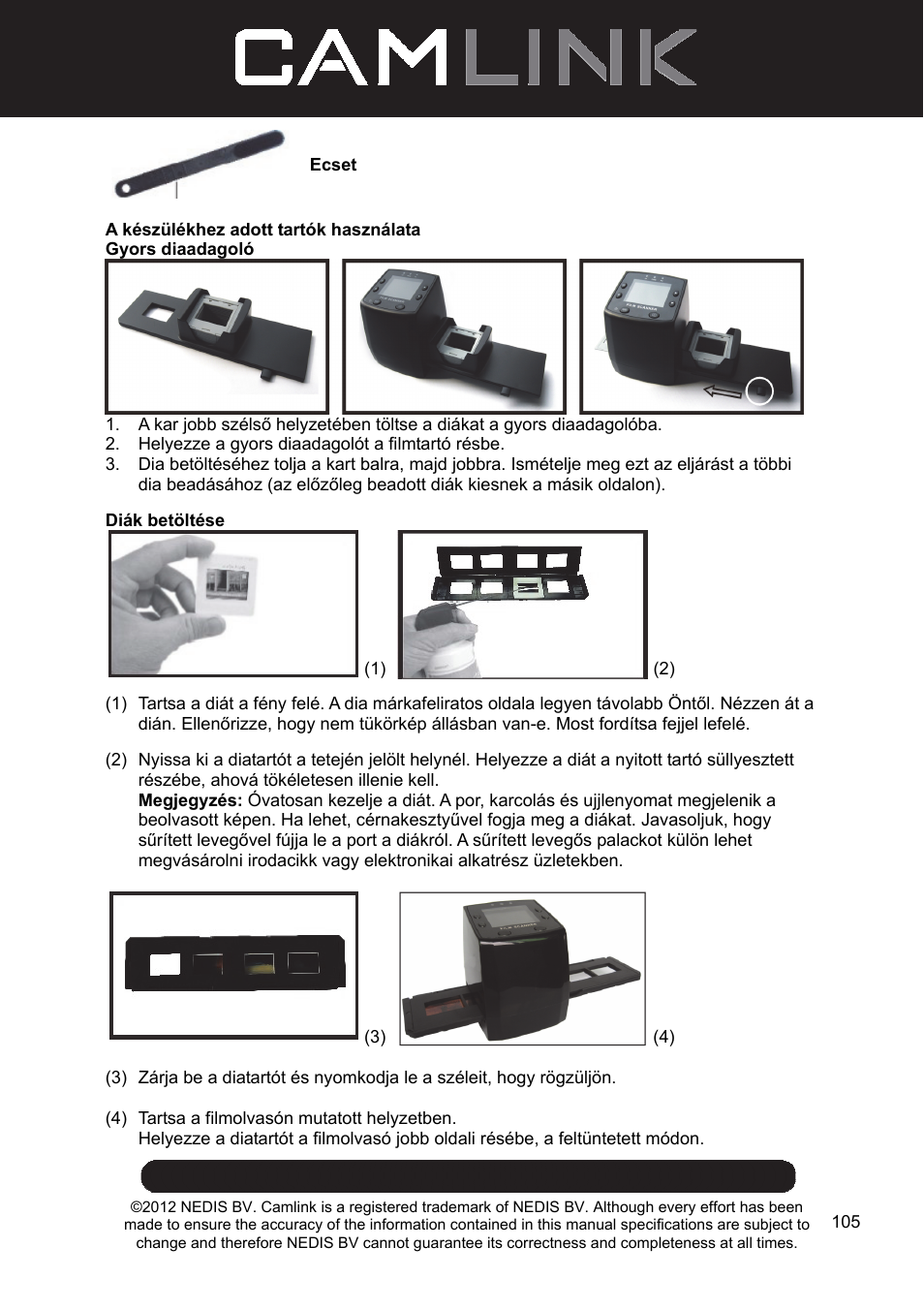 Camlink Film scanner User Manual | Page 105 / 138