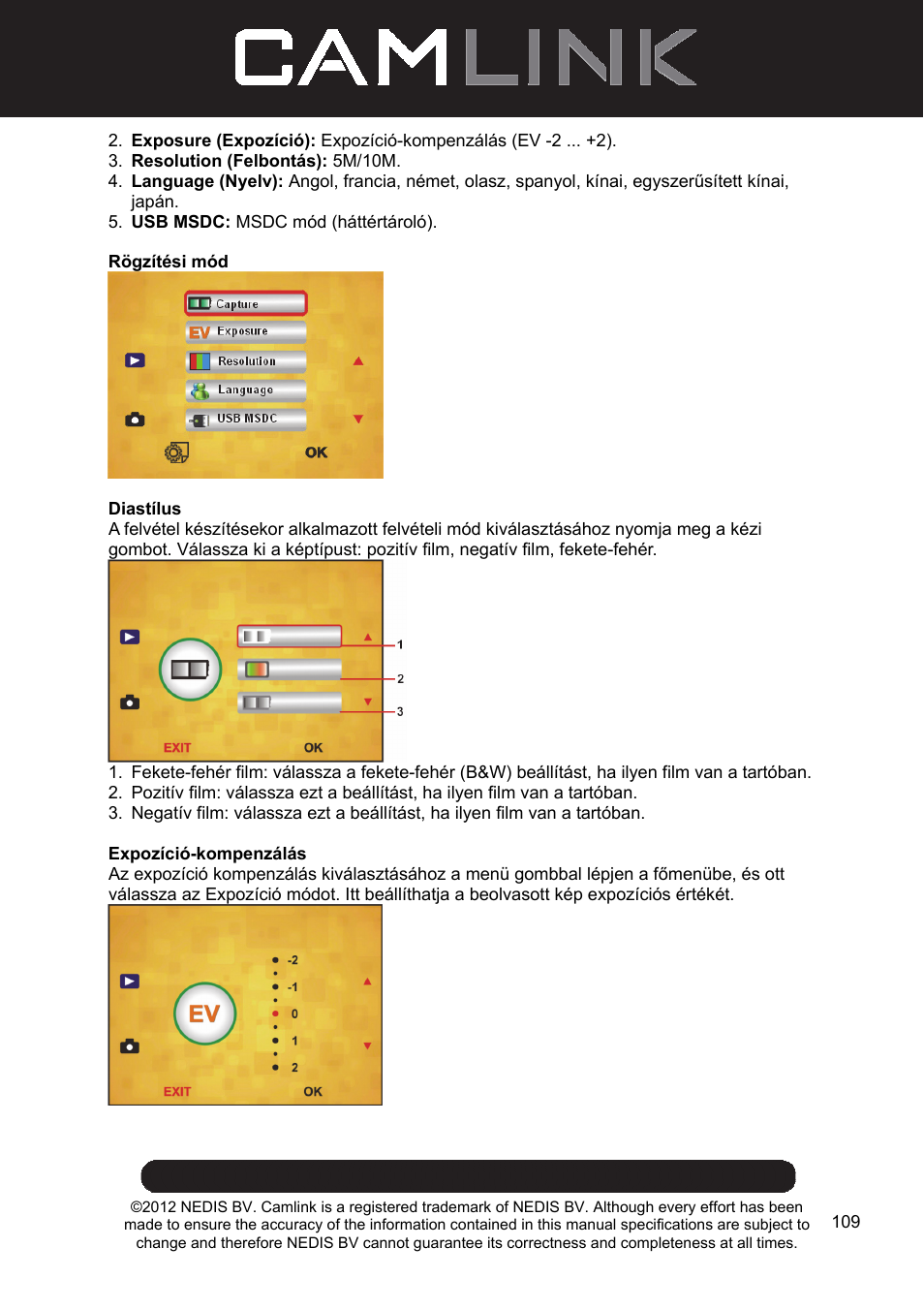 Camlink Film scanner User Manual | Page 109 / 138