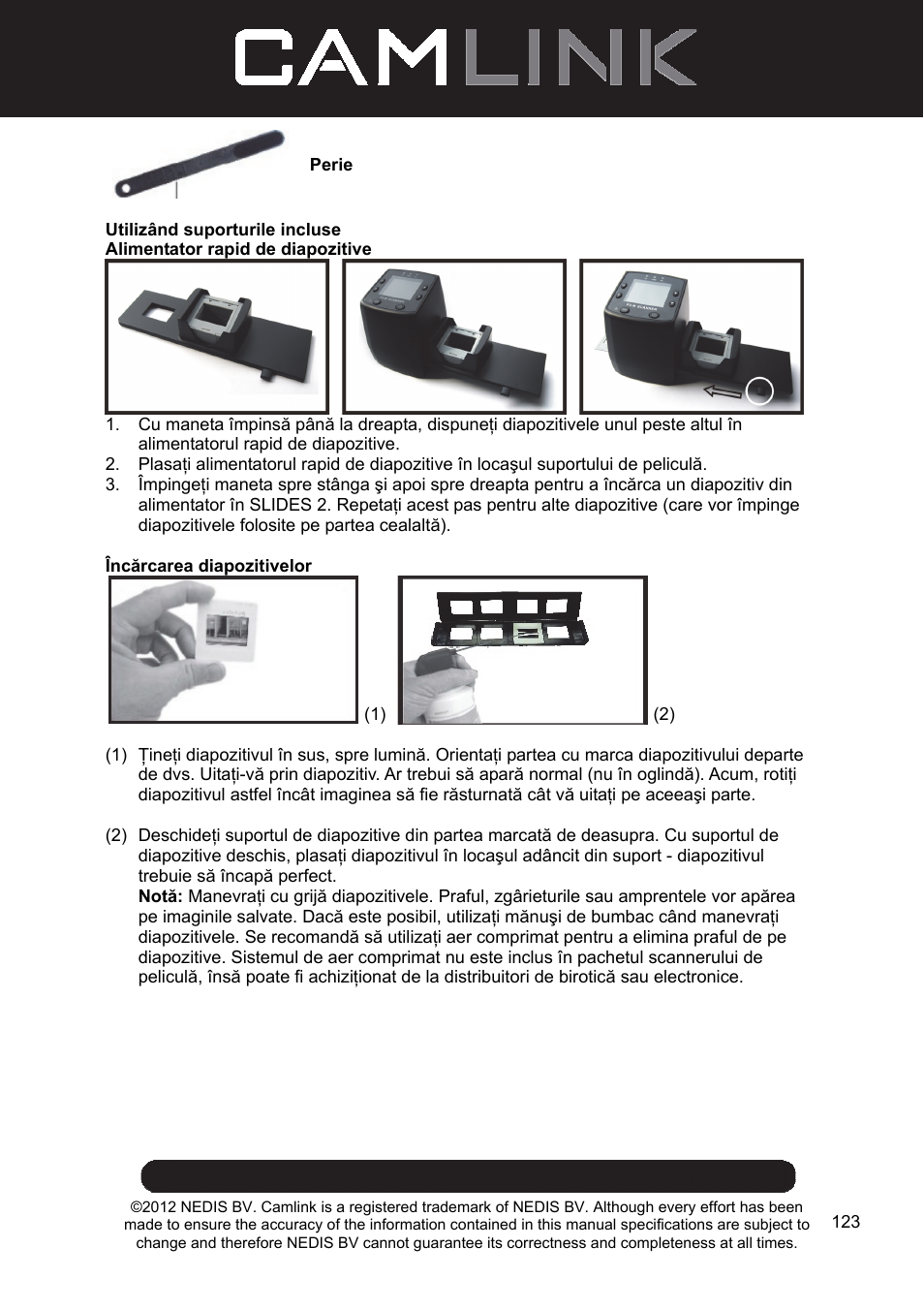 Camlink Film scanner User Manual | Page 123 / 138