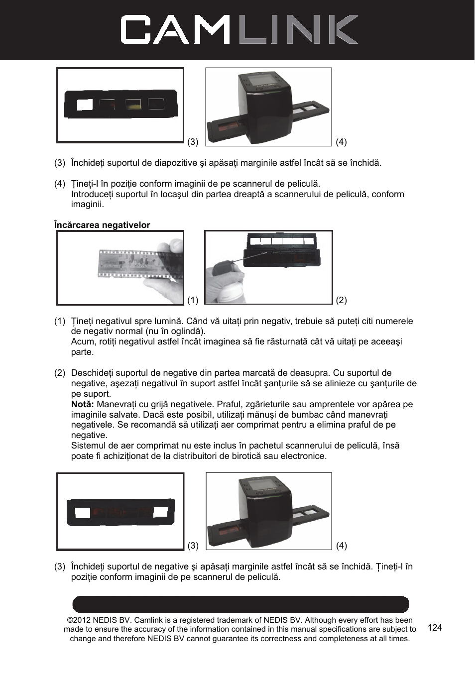 Camlink Film scanner User Manual | Page 124 / 138