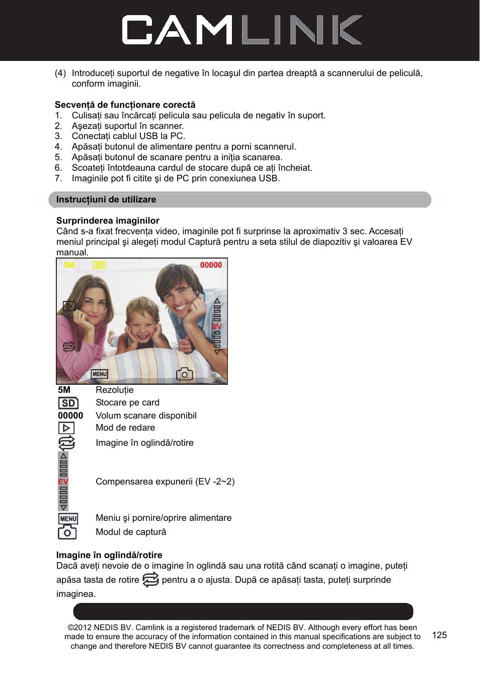 Camlink Film scanner User Manual | Page 125 / 138