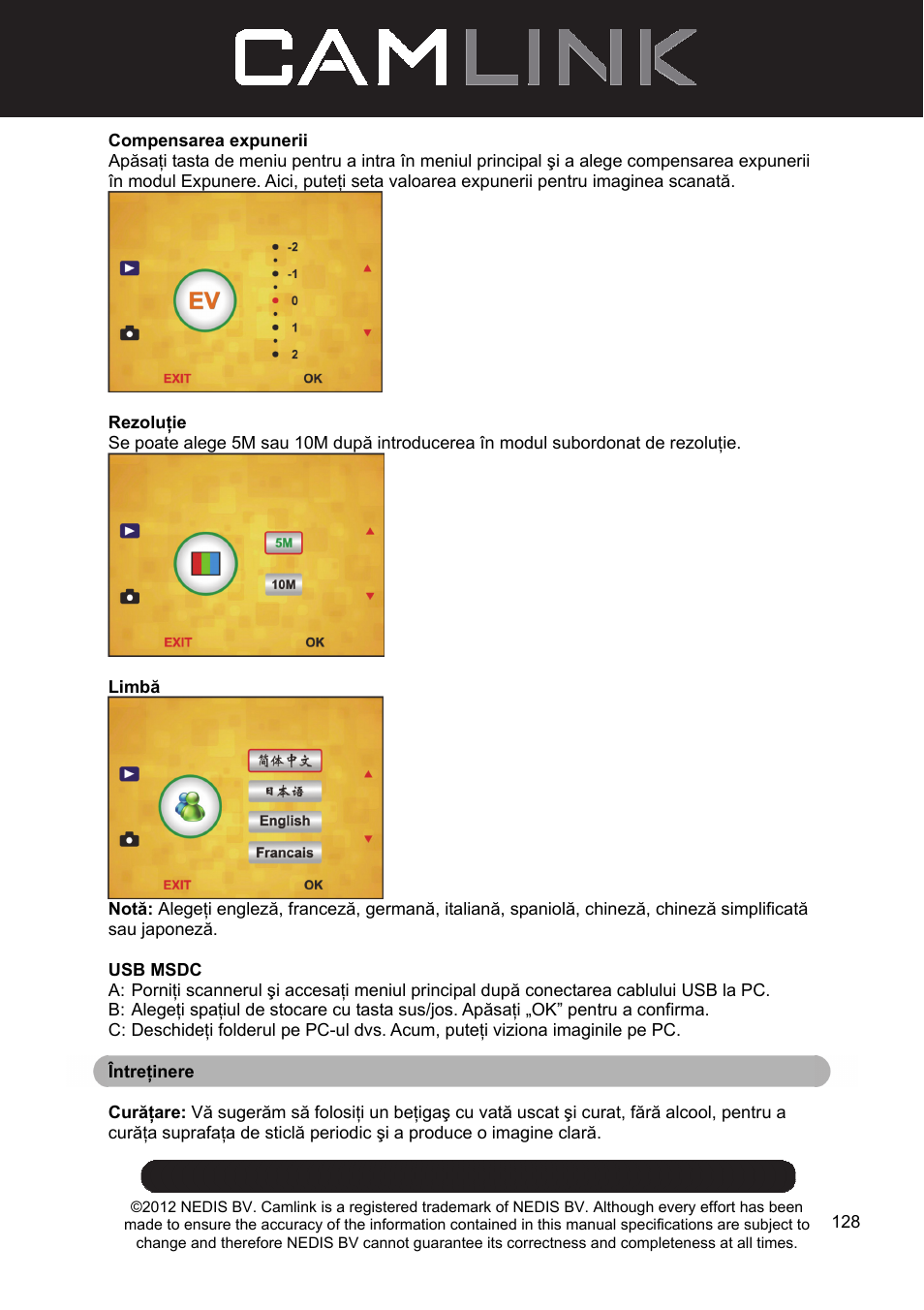 Camlink Film scanner User Manual | Page 128 / 138