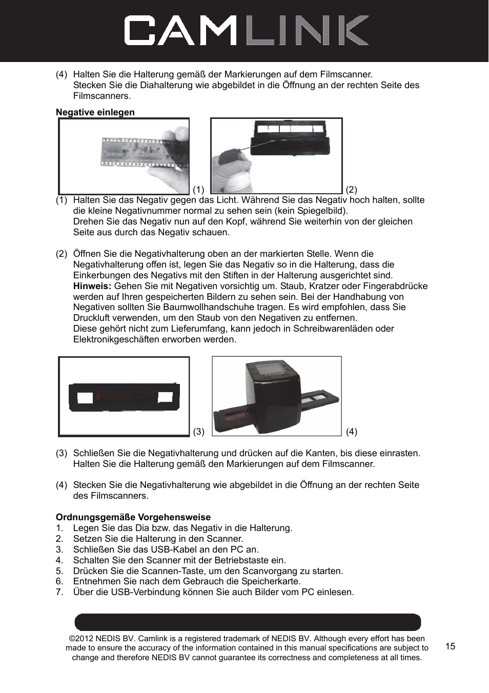 Camlink Film scanner User Manual | Page 15 / 138