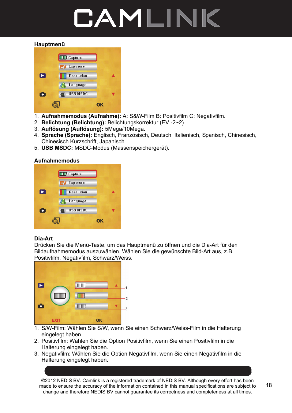 Camlink Film scanner User Manual | Page 18 / 138