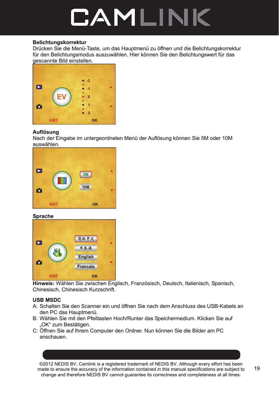 Camlink Film scanner User Manual | Page 19 / 138