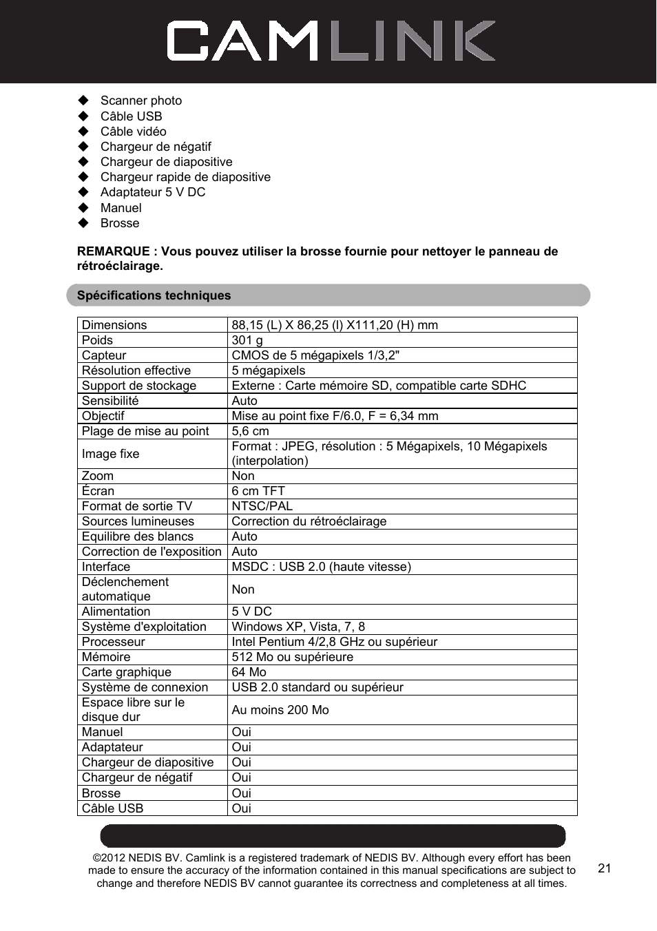 Camlink Film scanner User Manual | Page 21 / 138
