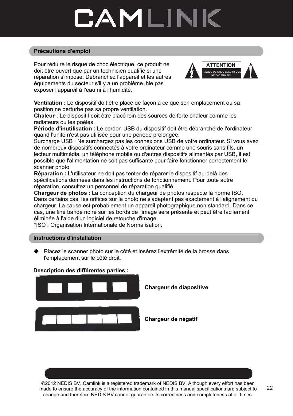 Camlink Film scanner User Manual | Page 22 / 138