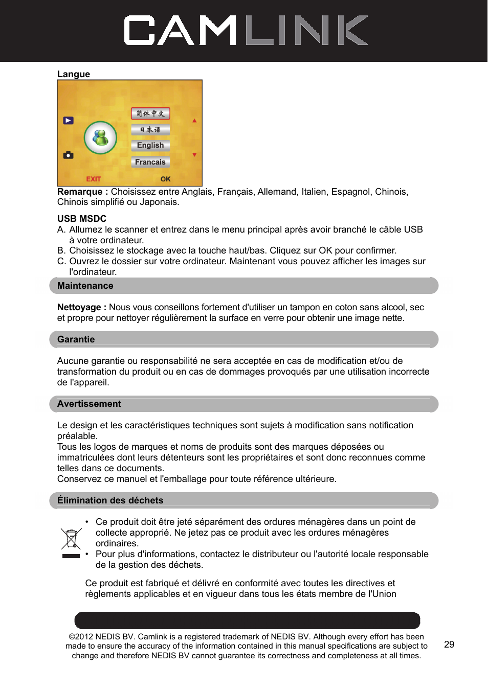 Camlink Film scanner User Manual | Page 29 / 138