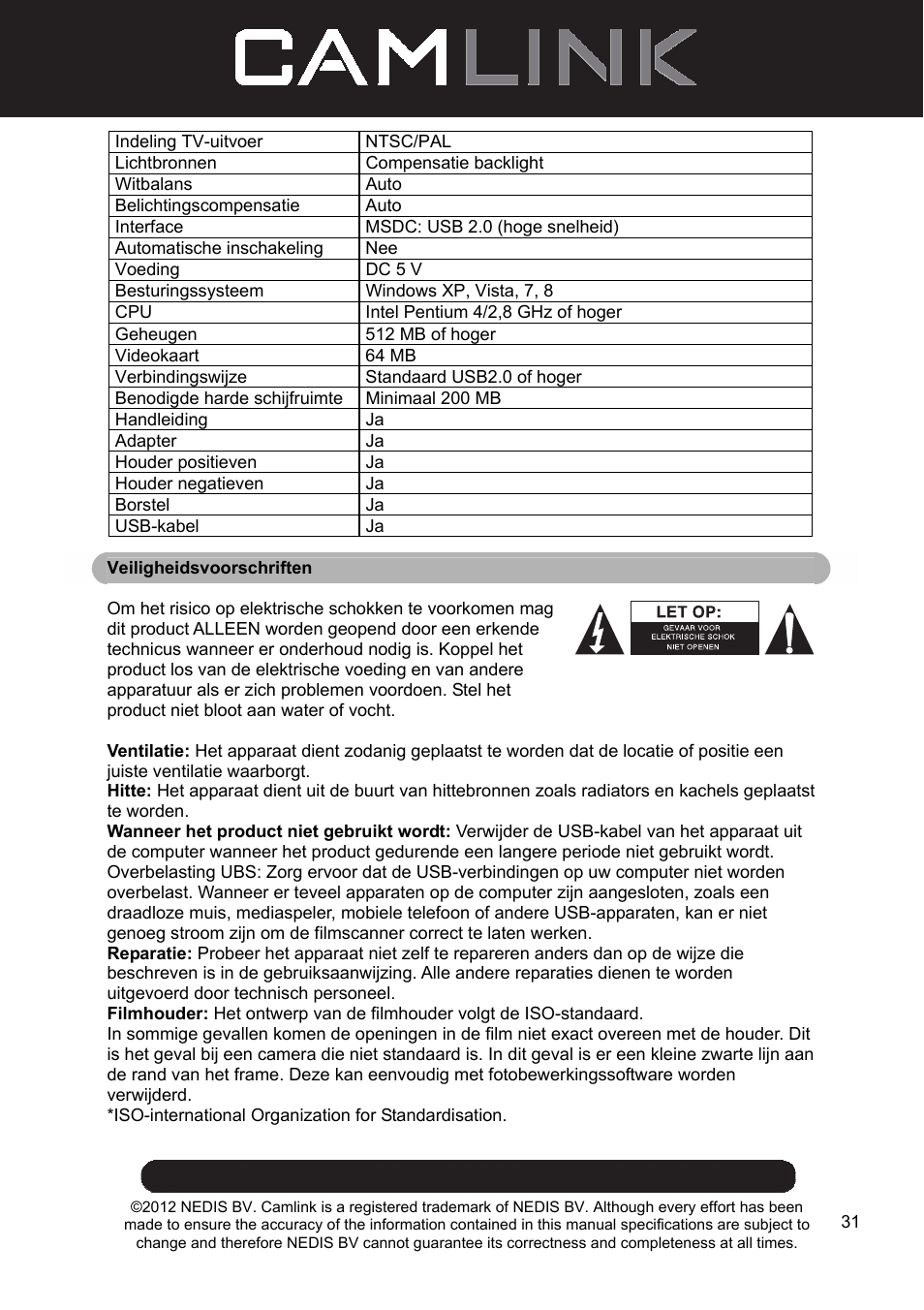 Camlink Film scanner User Manual | Page 31 / 138