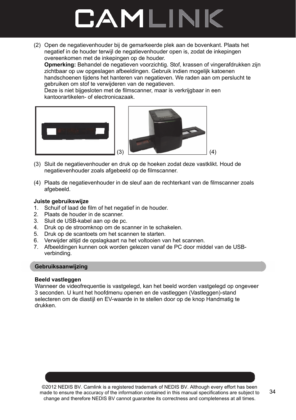 Camlink Film scanner User Manual | Page 34 / 138