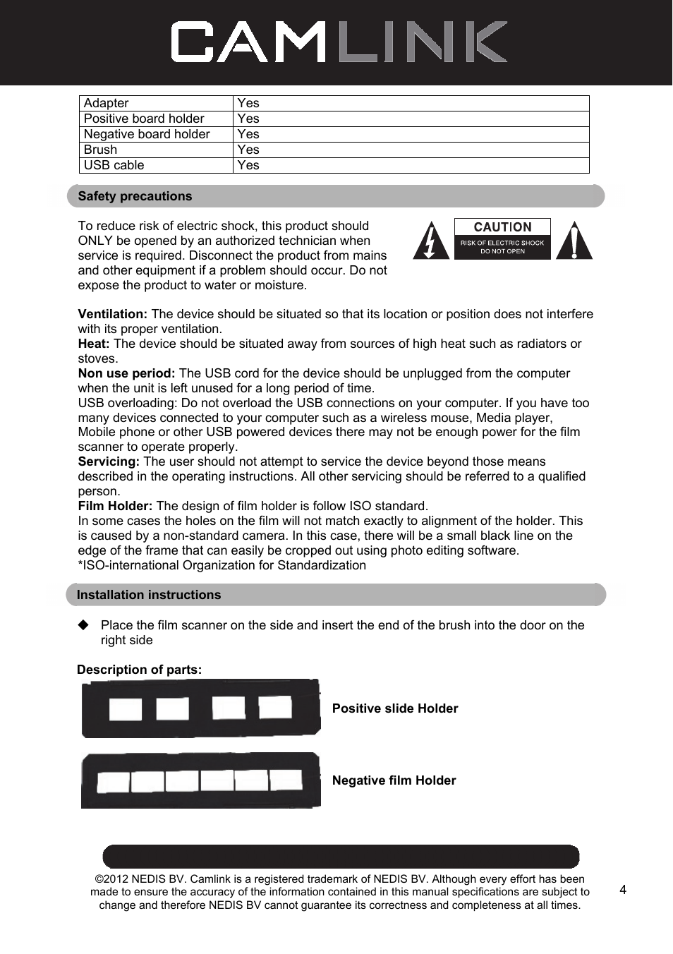 Camlink Film scanner User Manual | Page 4 / 138